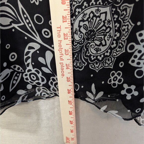 Edward Woman Size 1X 100% Silk Floral Top Flowy Career Bohemian Whimsygoth NEW - Picture 5 of 11